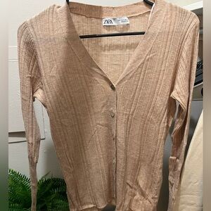 Zara knit sweater cardigan small